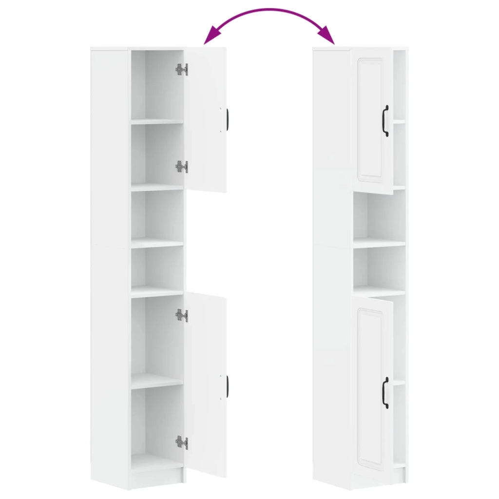 Armadio da Bagno con Ripiano Aperto UTRECHT Bianco 897695
