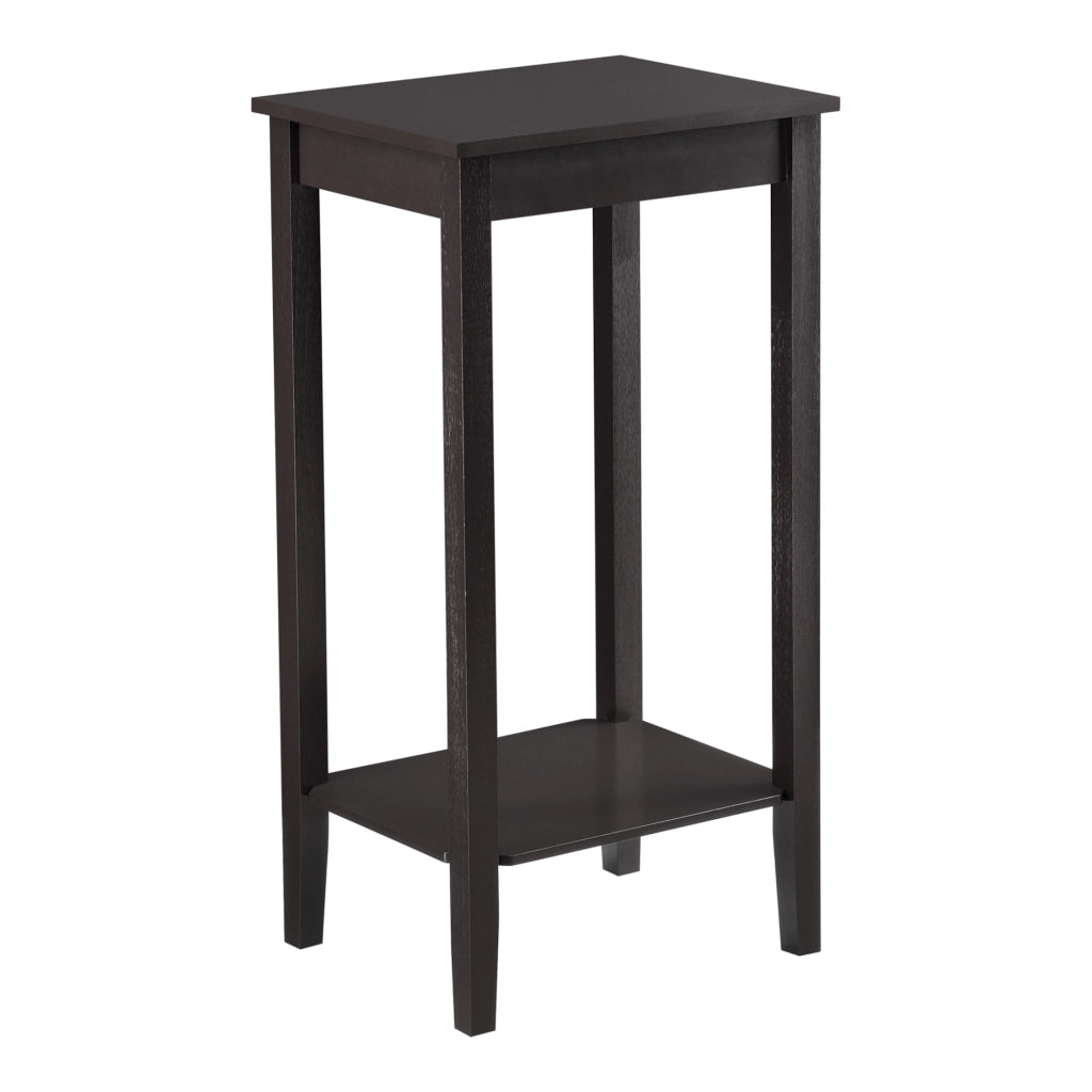 Tavolino da Divano 74 x 38 x 30 cm Tavolo da Salotto/Soggiorno/Cucina Tavolino in MDF con Ripiano Portaoggetti Portafiori - Color caffè