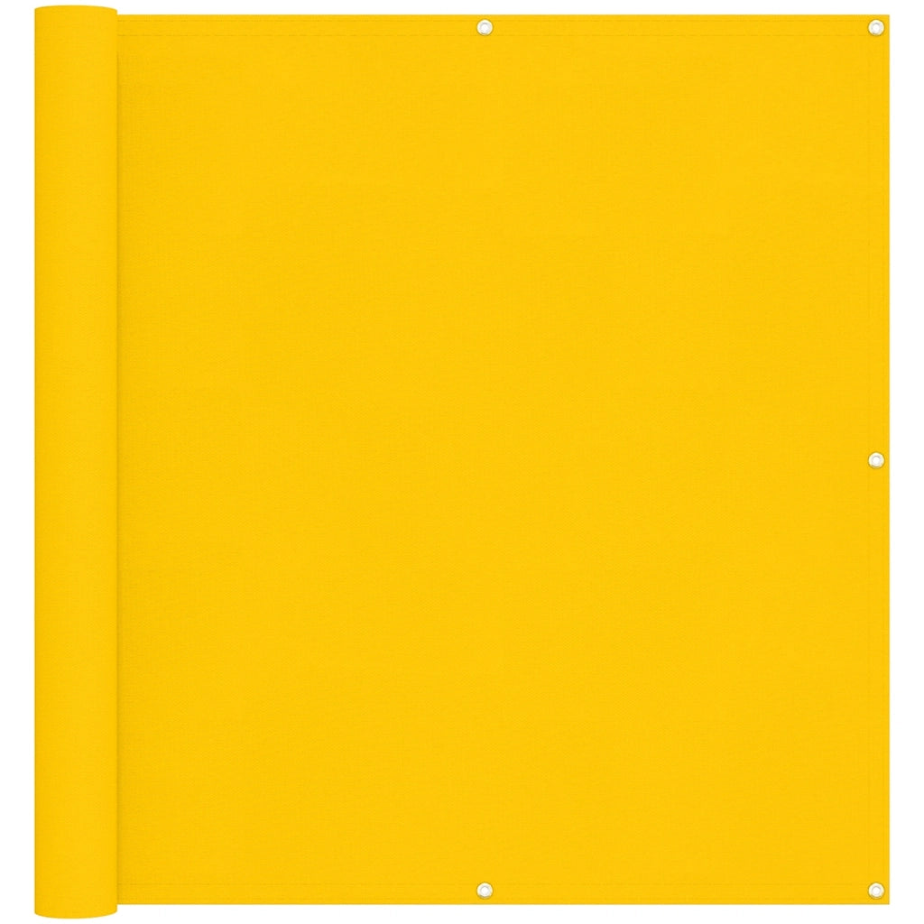 Schermo da balcone | Paravento da Balcone Giallo 110 x 1000 cm Tessuto Oxford