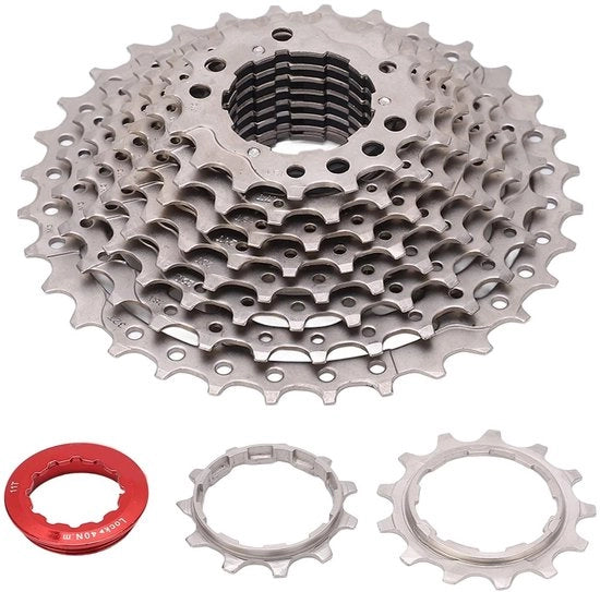 Cassette 10 velocità 11-32T - Veloce - Cambio frontale - Bicicletta - Bicicletta da corsa - Sostenibile - Leggera