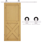 Kit binario per porta scorrevole stile fienile ¨C Xylo ¨C acciaio al carbonio bianco 183 cm