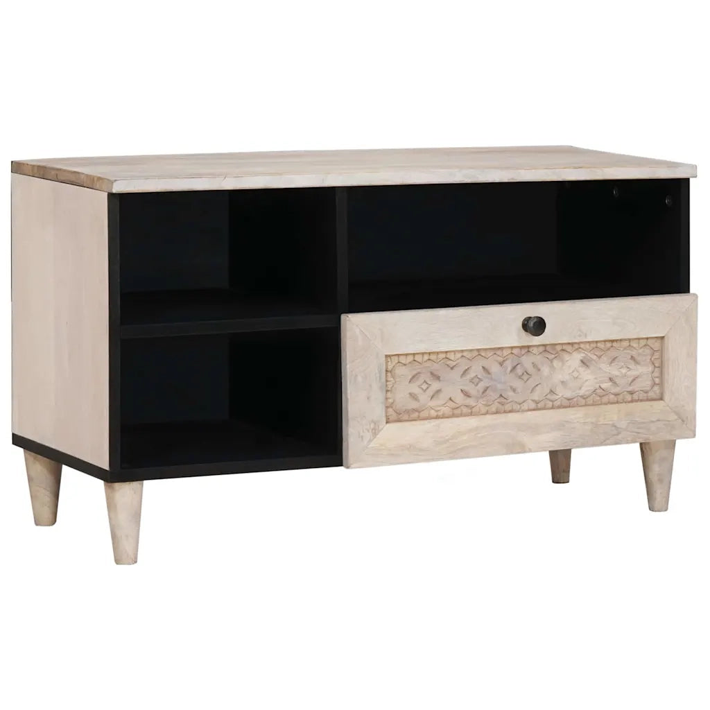 Unità TV con cassetto Bianco 80 x 33 x 46 cm Legno multistrato 4018133