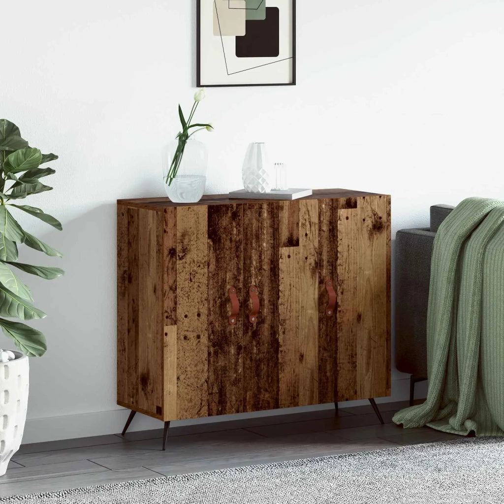 Credenza | Madia | Buffet da pranzo | Armadio da pranzo Legno vecchio 89,5 x 34 x 80 cm Legno multistrato