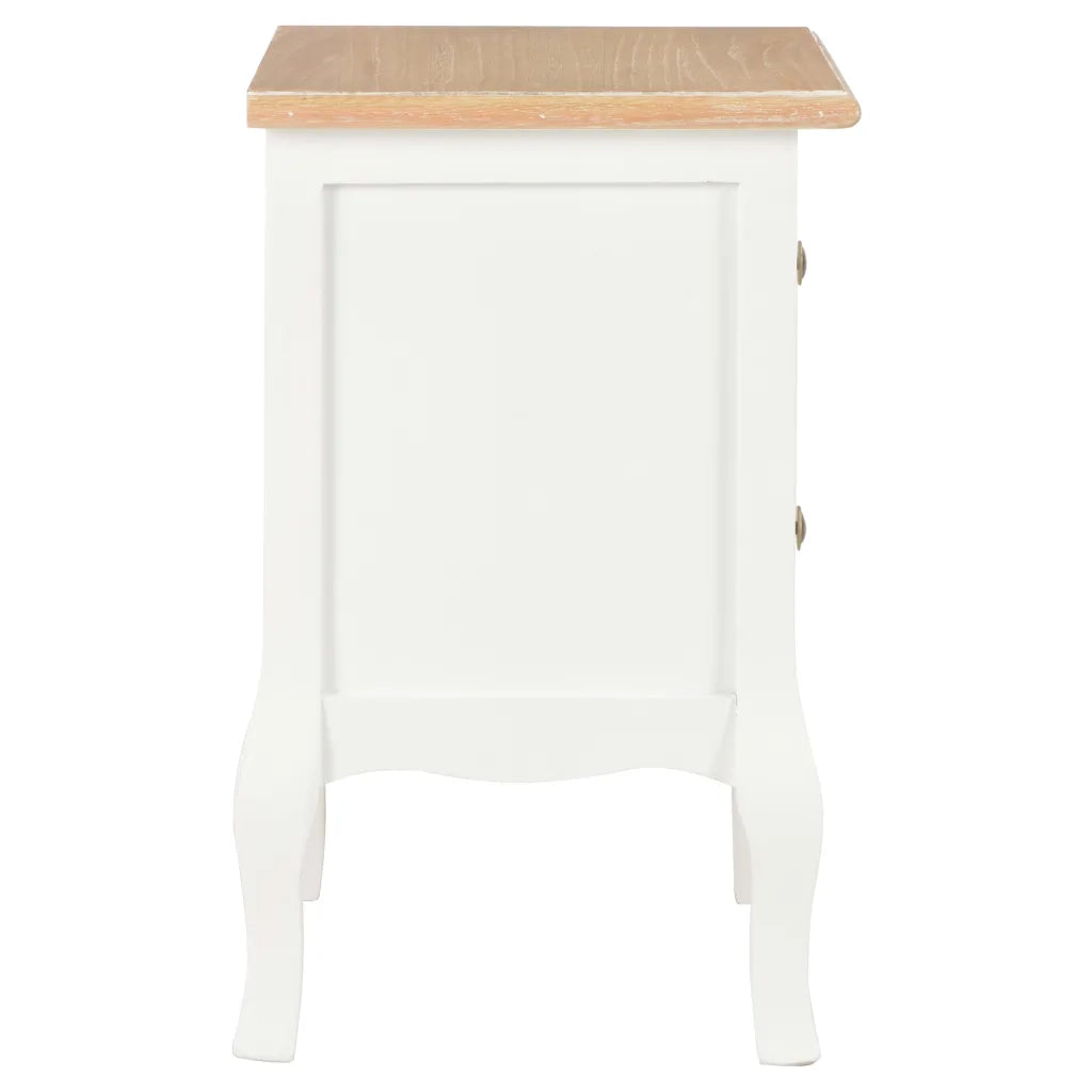 Comodini Bianchi 2 pz 35x30x49 cm in MDF 280037