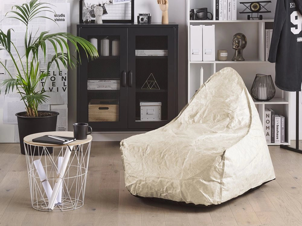 Sedia a sacco a goccia a goccia Sedia Beanbag Beige Sedia da gaming moderna