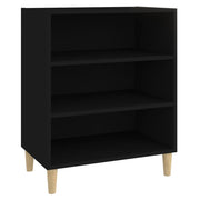 Buffet credenza cassettiera armadio mobile contenitore organizer per cucina soggiorno salotto 57 x 35 x 70 cm legno ingegnerizzato nero 02_0035957