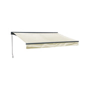 Tenda SAULE 2,95 × 2,5 m con semicupola - Tessuto beige e struttura grigia