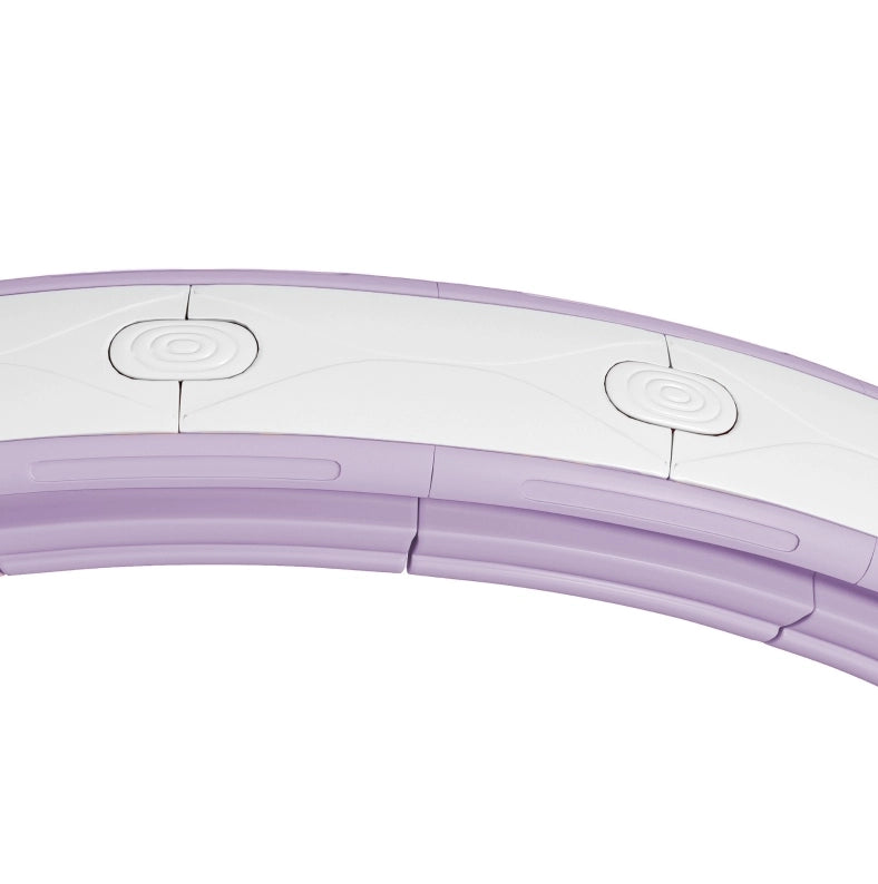 Hula Hoop intelligente con contatore e peso, 16 segmenti regolabili, diametro 44,3 cm, viola