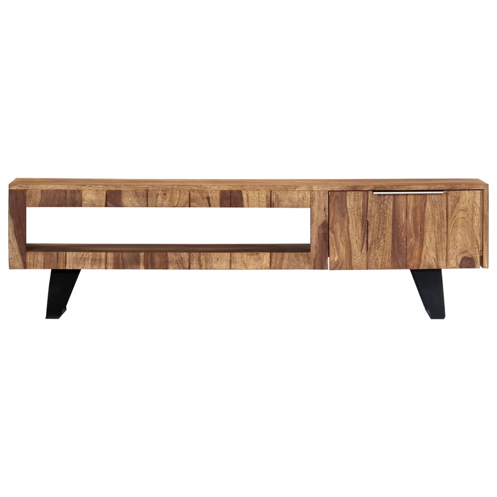 Mobile Porta TV 140x30x40cm in Legno Massello di Acacia 247980