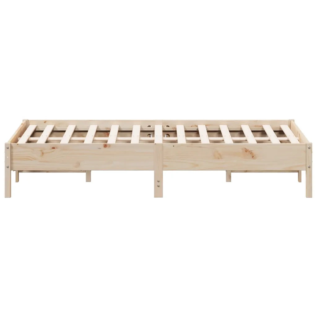 Letto senza Materasso-Struttura Letto 140x200 cm in Legno Massello di Pino 399384