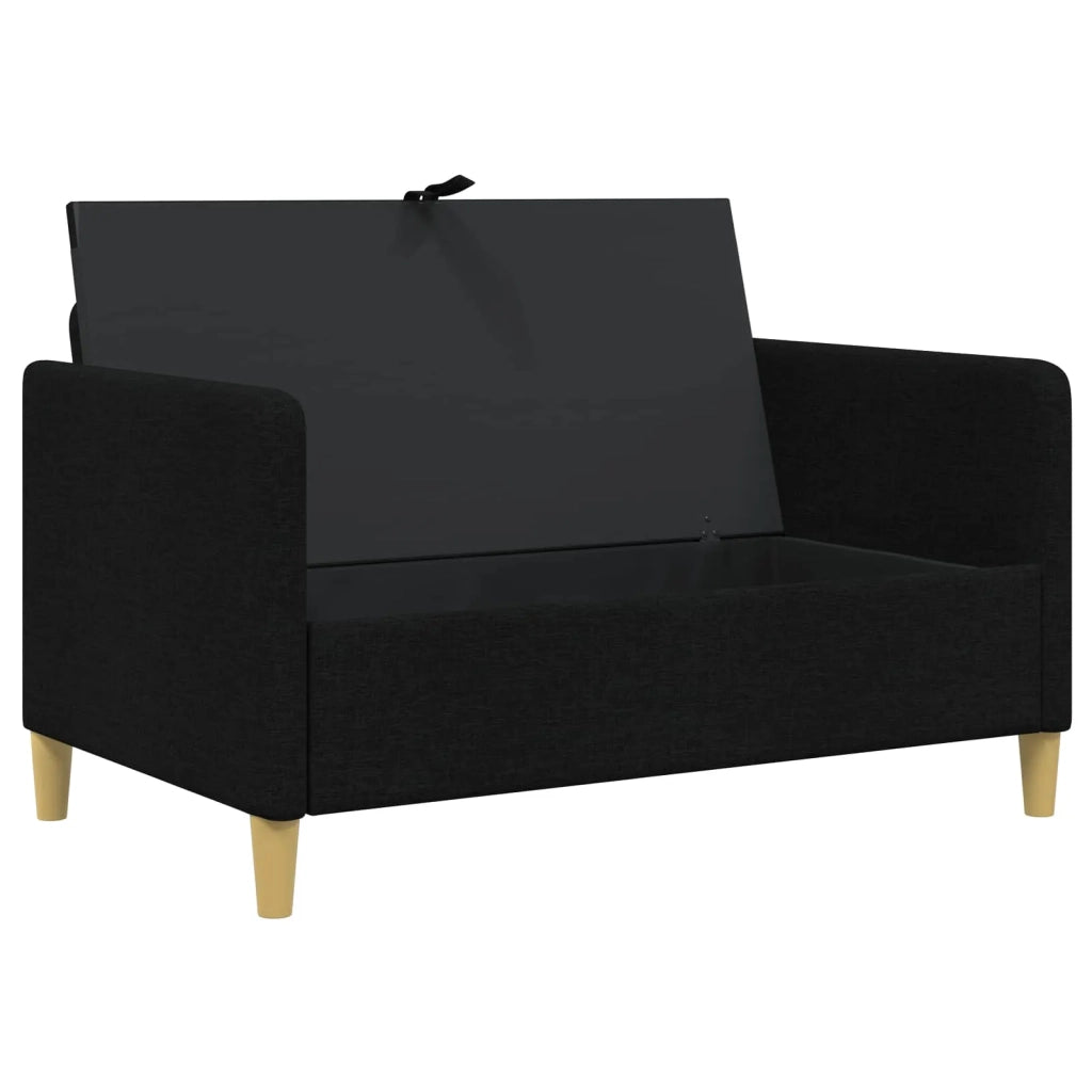 Divano con Storage Nero 122 x 78 x 87 cm Poliestere 42036893