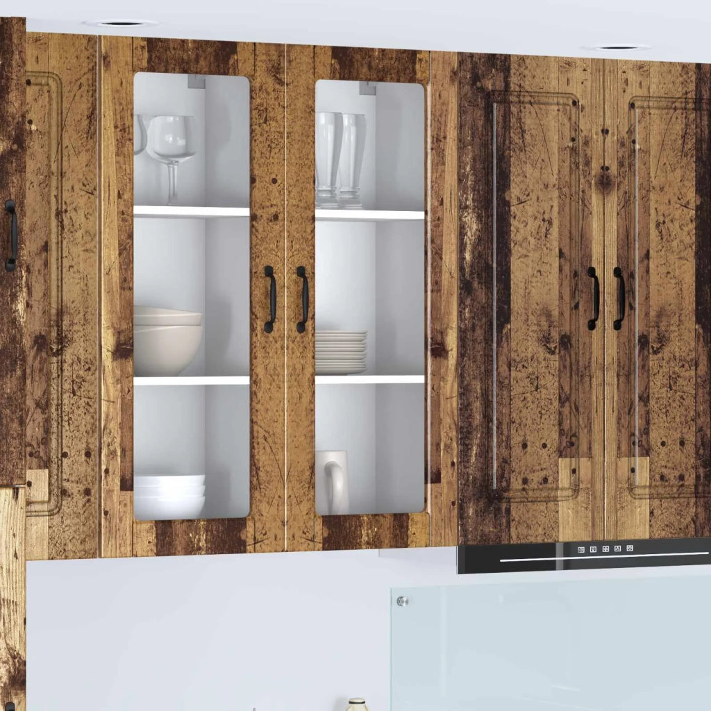 Mobile da cucina con lo scaffale-Armadio da cucina Legno vecchio 40 x 31 x 100 cm 446791