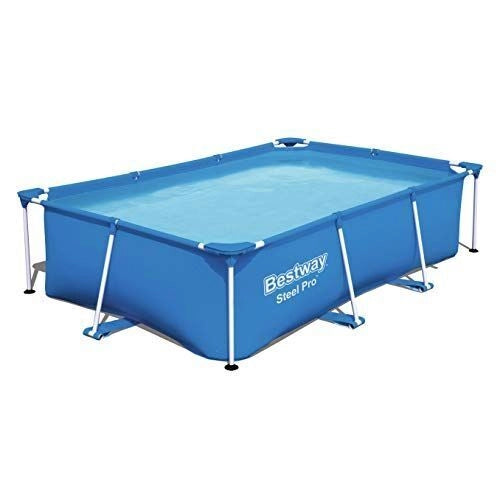 Bestway 56403 Steel Pro Piscina Fuori Terra Rettangolare 259x170x61 cm Struttura Acciaio 2300 L colore Blu