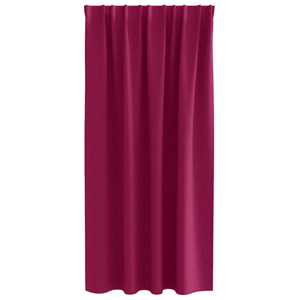 Tende Blackout con Anelli 2 pcs Rosso Vino 175 x 140 cm 4107464