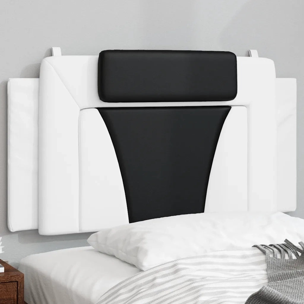 Cuscino Testiera Viana Nero e Bianco 100 cm in Similpelle CFW9332292