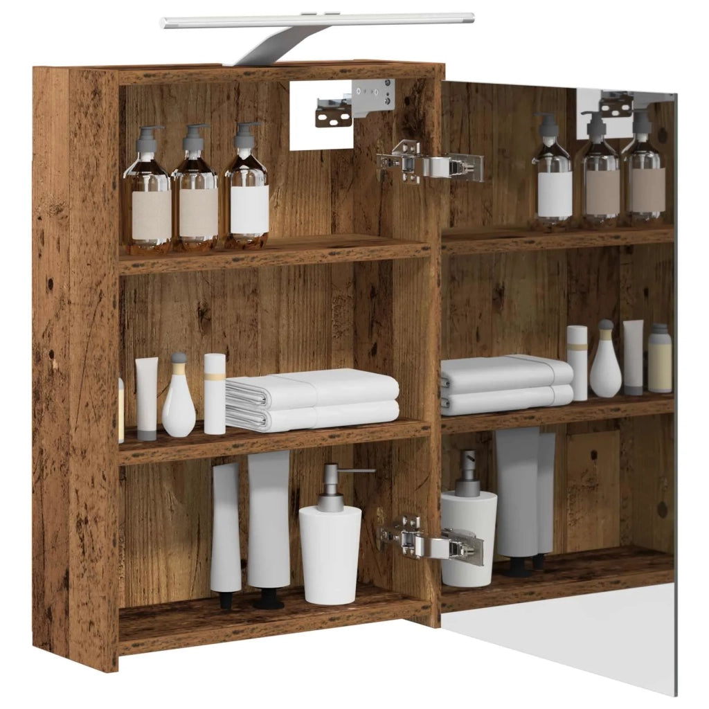 Mobiletto per specchio da bagno Legno vecchio 43 x 16 x 62.5 cm