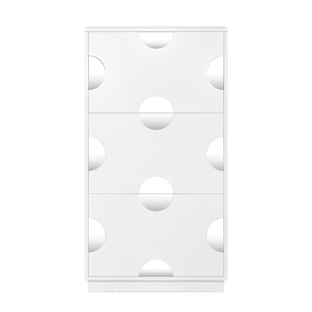 Scarpiera con Specchio e 3 Ante ¨C MINIMAL ¨C Bianca, Ingresso, Salvaspazio