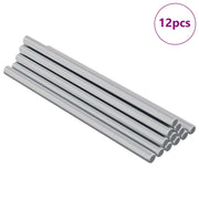Asta Filettata 12 pz Argento 6 x 120 mm Acciaio CFW1325668