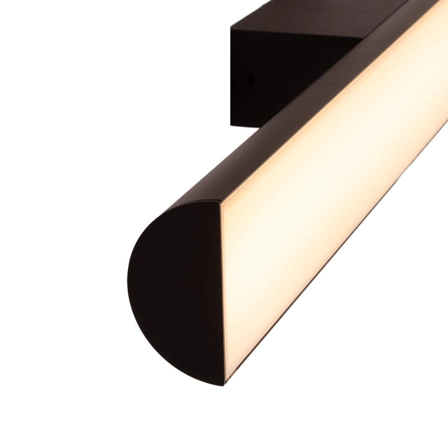 Plafoniera/applique LED TAMPA Maxlight nera 60cm 6W IP44
