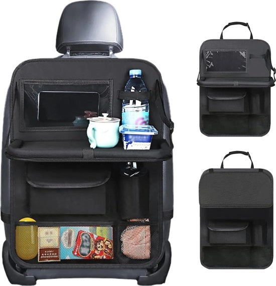 Organizzatore multifunzionale per auto con tavolo per protezione del sedile posteriore