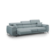 Fusion Divano con 3 sedute allungabili in tessuto smacchiabile T05 260 cm carta da zucchero