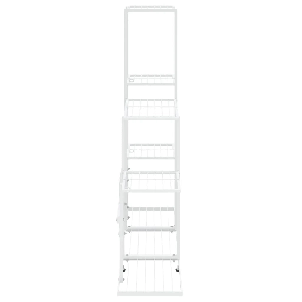 Portavasi fioriera 94,5 x 25 x 88 cm metallo bianco 02_0045168