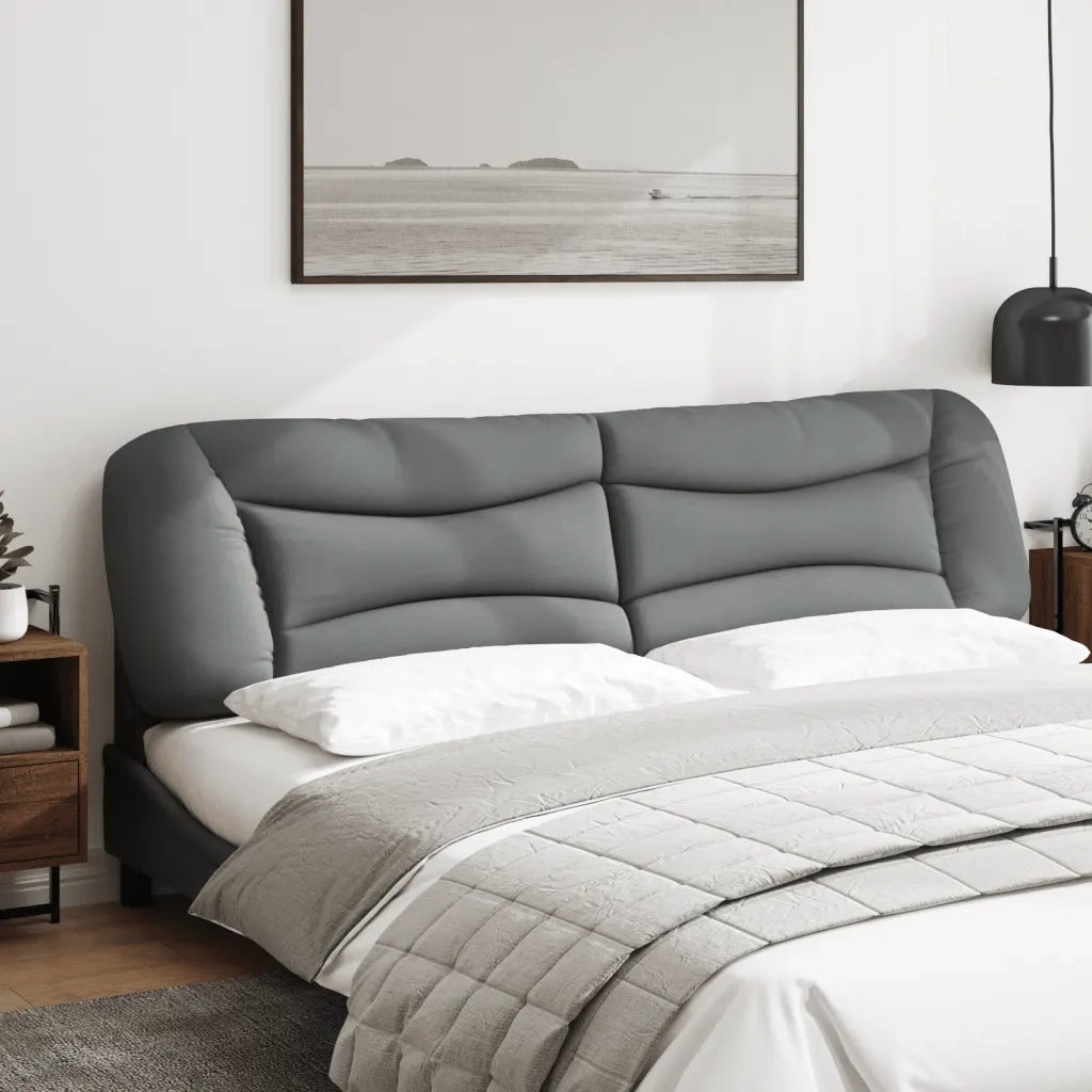 Cuscino Testiera Hvar Grigio Chiaro 200 cm in Tessuto CFW8793169