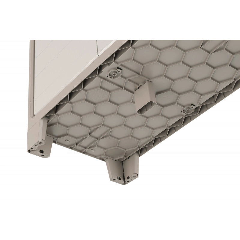 Armadietto da esterno in resina impermeabile IPX3 basso 2 ante 80x44x100 cm Sabbia/Beige - Gulliver Basso - Keter