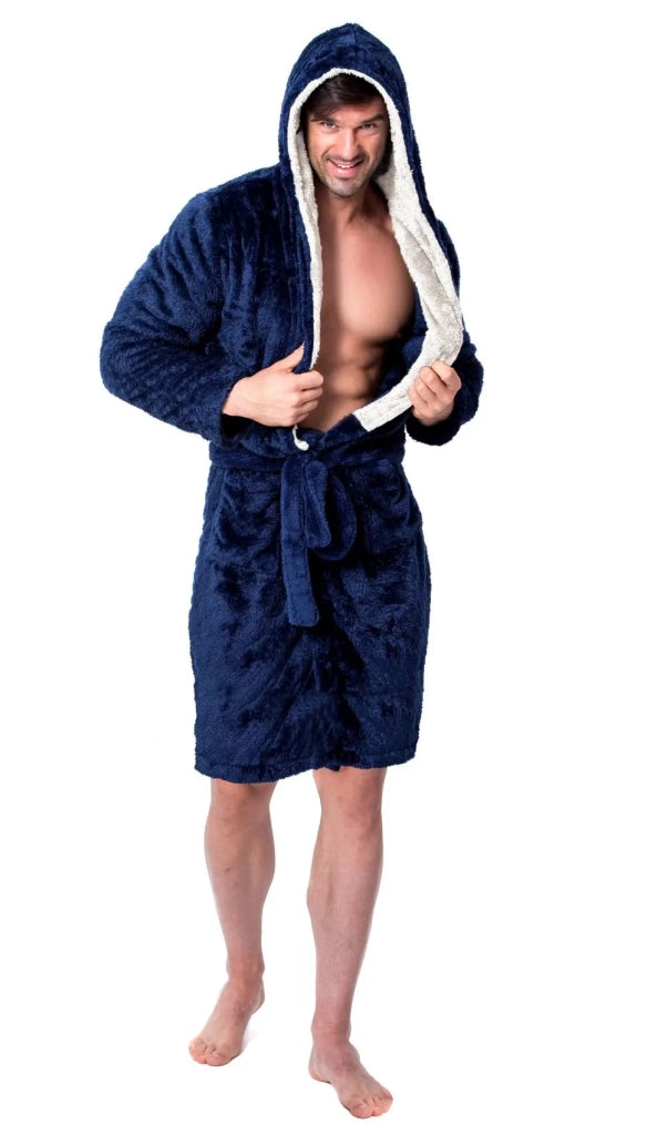 Accappatoio Jordan Powder Navy - Ecru Men M