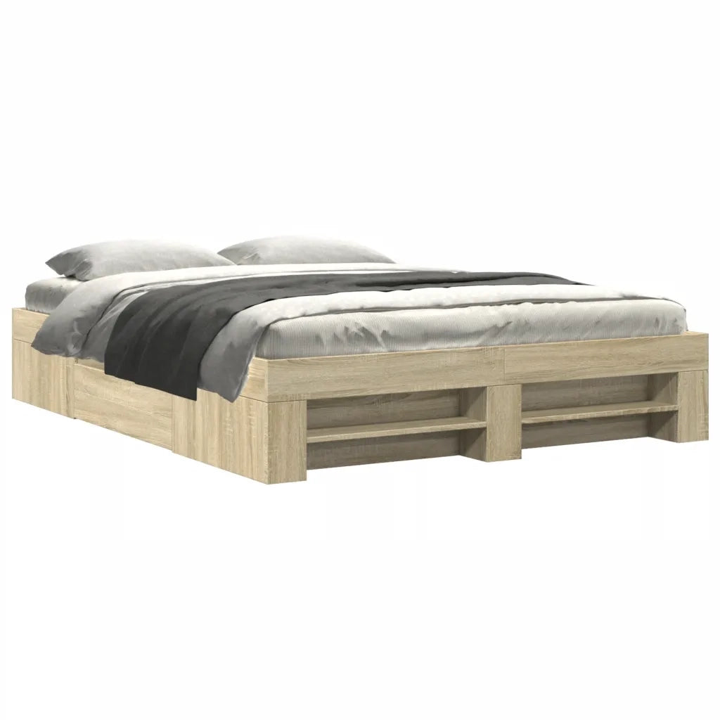 Giroletto senza Materasso Rovere Sonoma 150x200cm in Truciolato 3295466