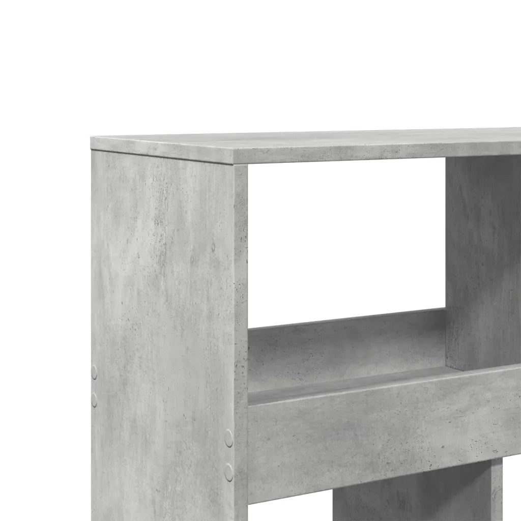 Libreria-Scaffale per Libri-Mobile di Stoccaggio Grigio Cemento 100x33x187,5 cm in Truciolato 821243