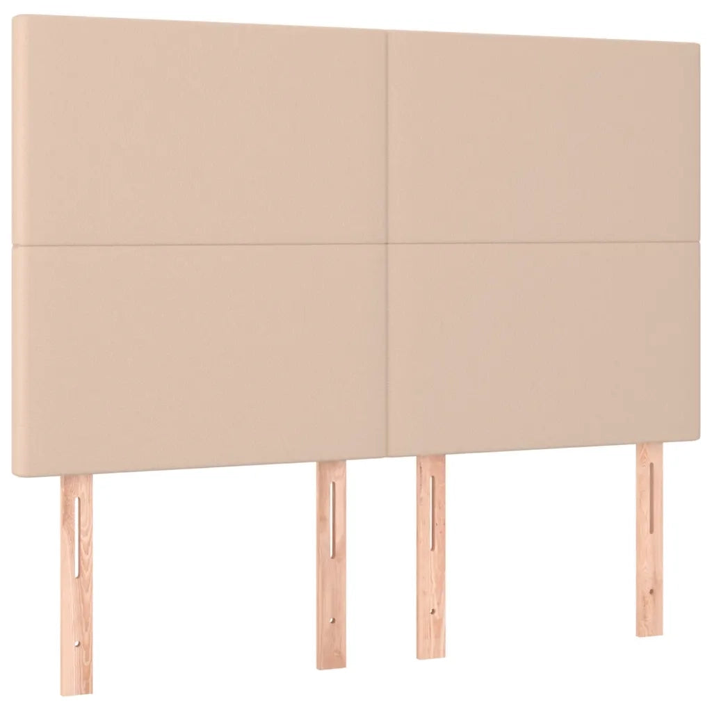 Giroletto Molle Materasso e LED Cappuccino 140x190cm Similpelle 3135824
