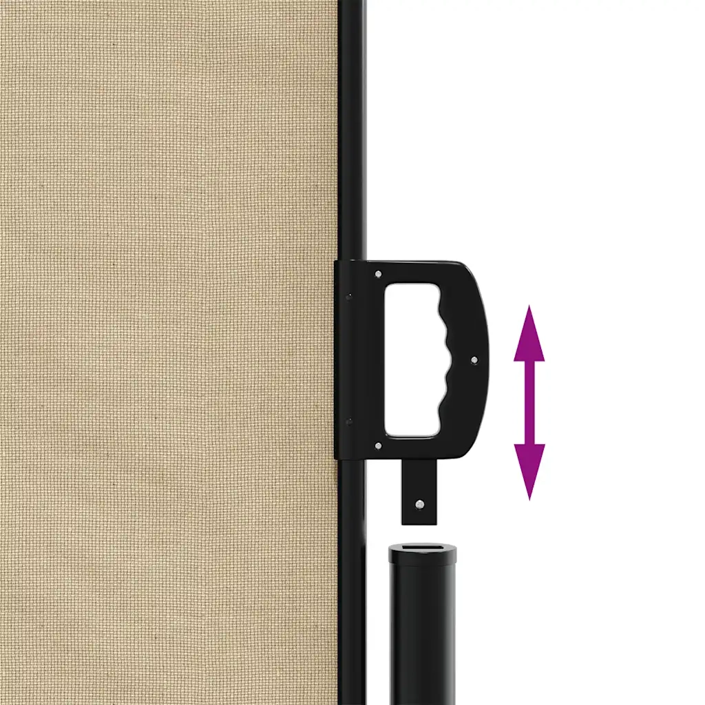 Tenda da Sole Laterale Retrattile Beige 180x300 cm 4004345