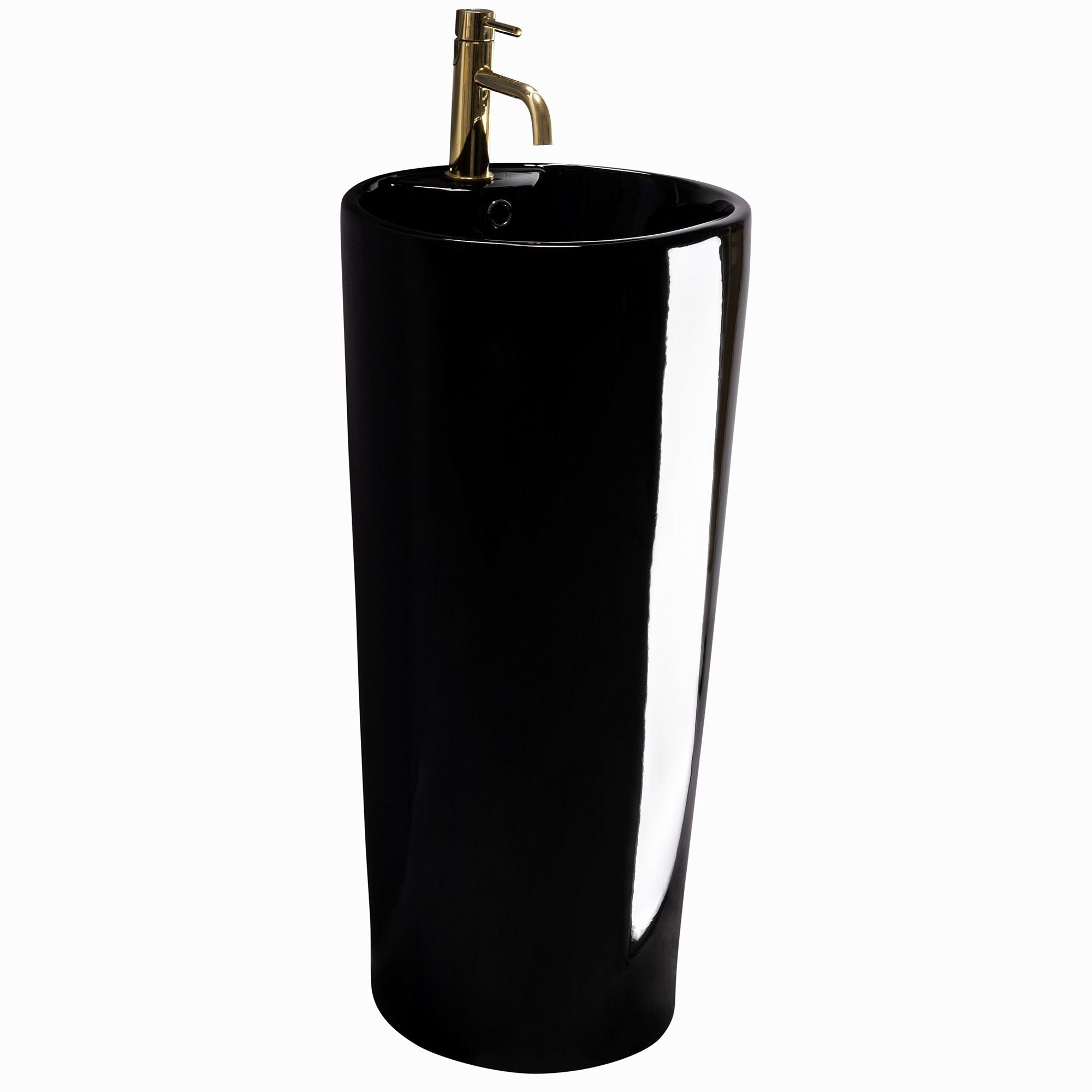 Lavabo Monolitico Rea Blanka Black