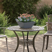 vidaXL Vaso a Ciotola da Giardino 5 pcs Antracite 35 x 35 x 15 cm