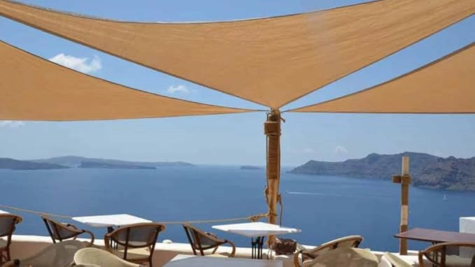 Tenda a Vela ombreggiante 300x300 cm beige T1699030