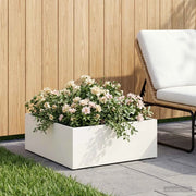 Vaso da giardino Bianco 60 x 60 x 20 cm 8004996