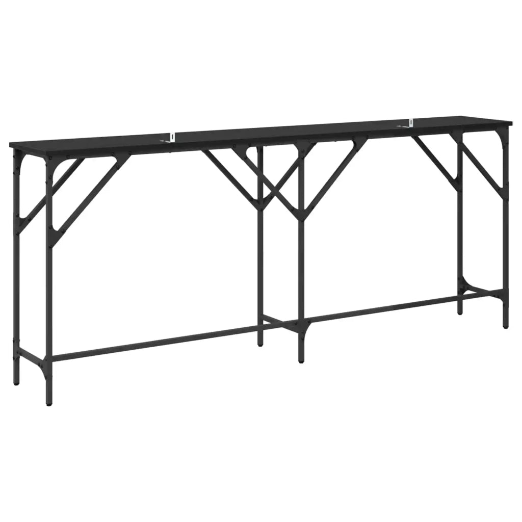 Tavolo consolle Rovere Nero 180 x 30 x 75 cm 882880