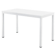 Scrivania per computer regolabile tavolo da lavoro 120 cm bianco 03_0001158