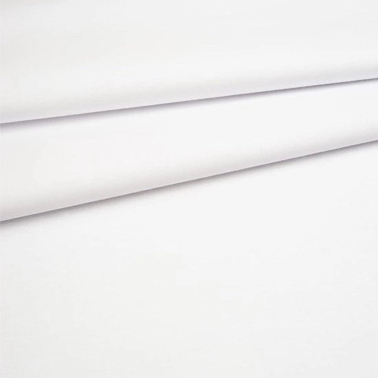 Stoffa Premium 100% Cotone per Metro, Pieno, 5 m x 160 cm | 220 g/m - Soffice, Duraturo e Idrorepellente | Stoffe per Sartoria e Decorazione | Stoffe per Metro - Tessuto | Bianco