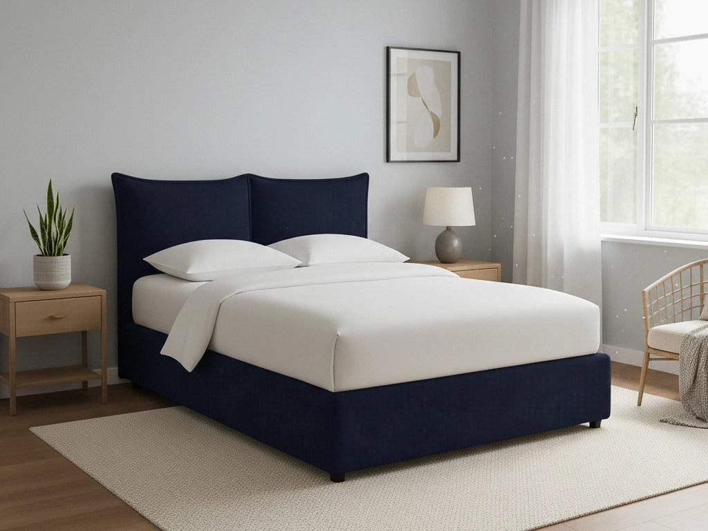 Newquay, Letto Singolo Sfoderabile Made in Italy, Viola Scuro