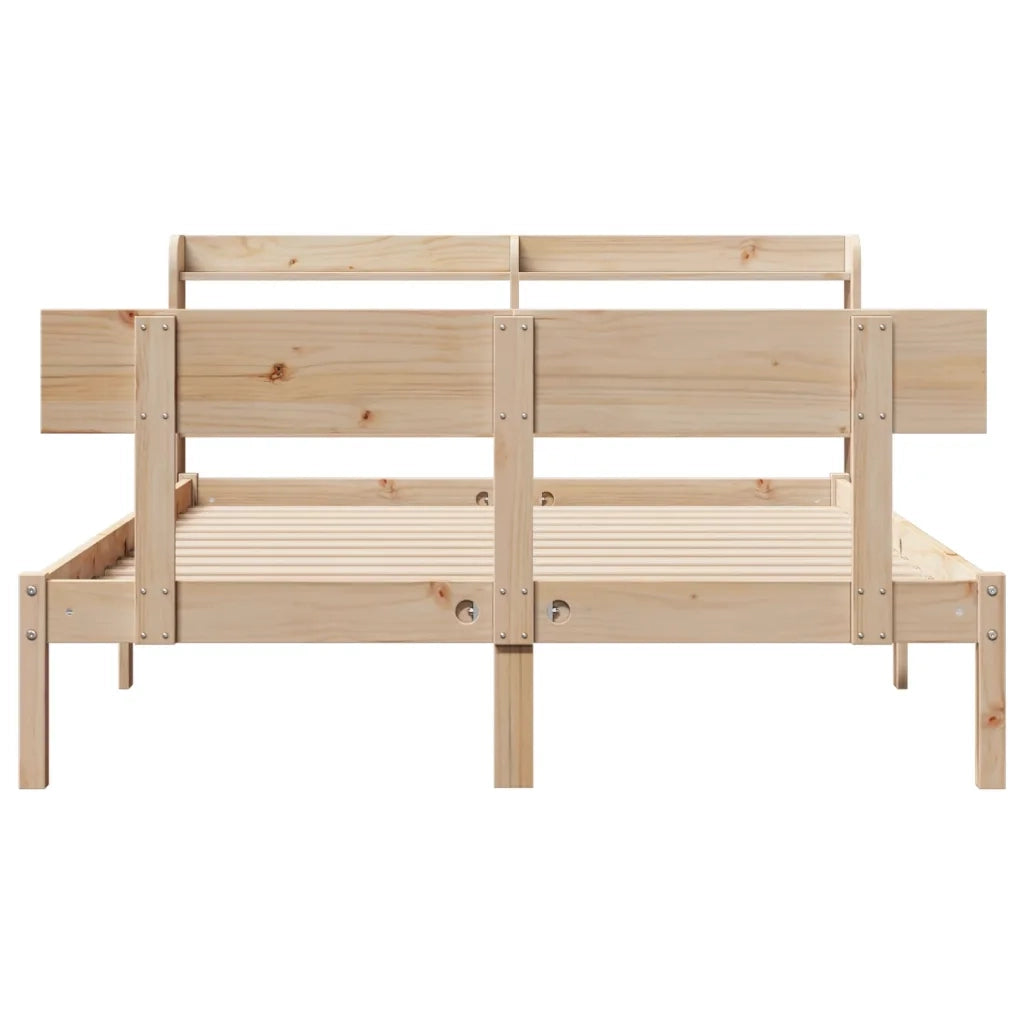 Letto senza Materasso 160x200 cm in Legno Massello di Pino