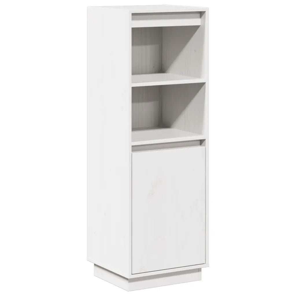 Credenza Bianca 37x34x110 cm in Legno Massello di Pino cod mxl 12598