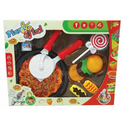 Trade Shop - Pizza E Sfizi Rotellina Spatola Lecca Lecca Panino Giocattolo Gioco Bambina -