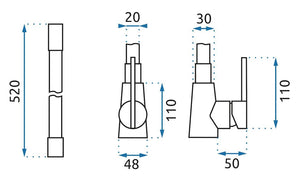 Rubinetto Da Cucina Rea Icon Black/gold