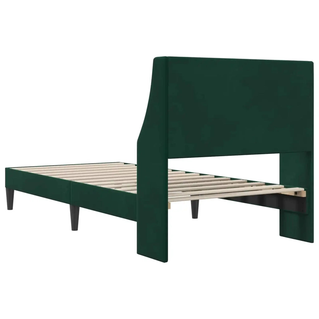 Struttura del letto Verde Scuro 80 x 200 cm Velluto 42027390