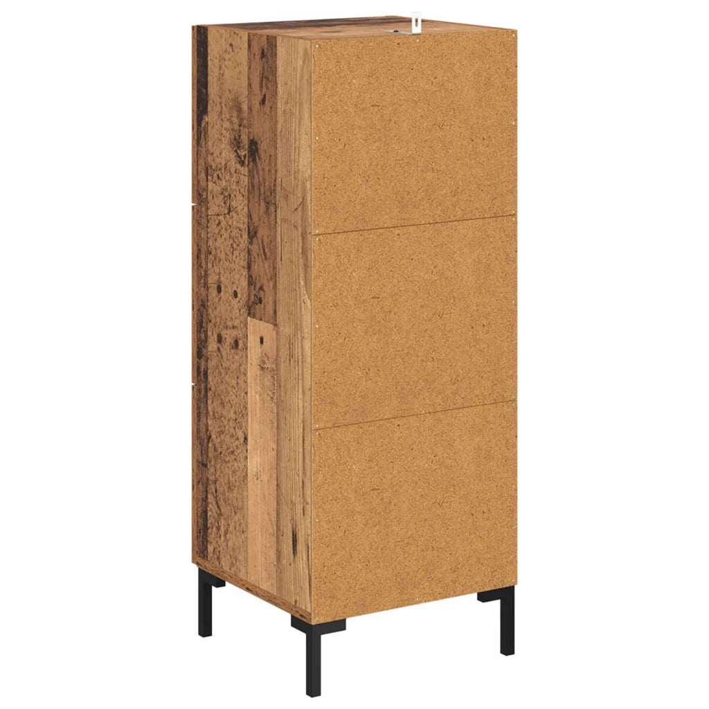 Credenza | Madia | Buffet da pranzo | Armadio da pranzo Legno vecchio 34,5 x 34 x 90 cm Legno multistrato