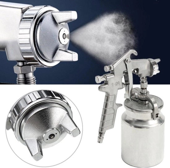 Spruzzatore ad aria per vernice 2.0mm bocchetta RVs capacità 1000 ml - alimentazione ad aria per pennello ad aria - strumento per dipingere auto - pennello ad aria manuale per verniciare
