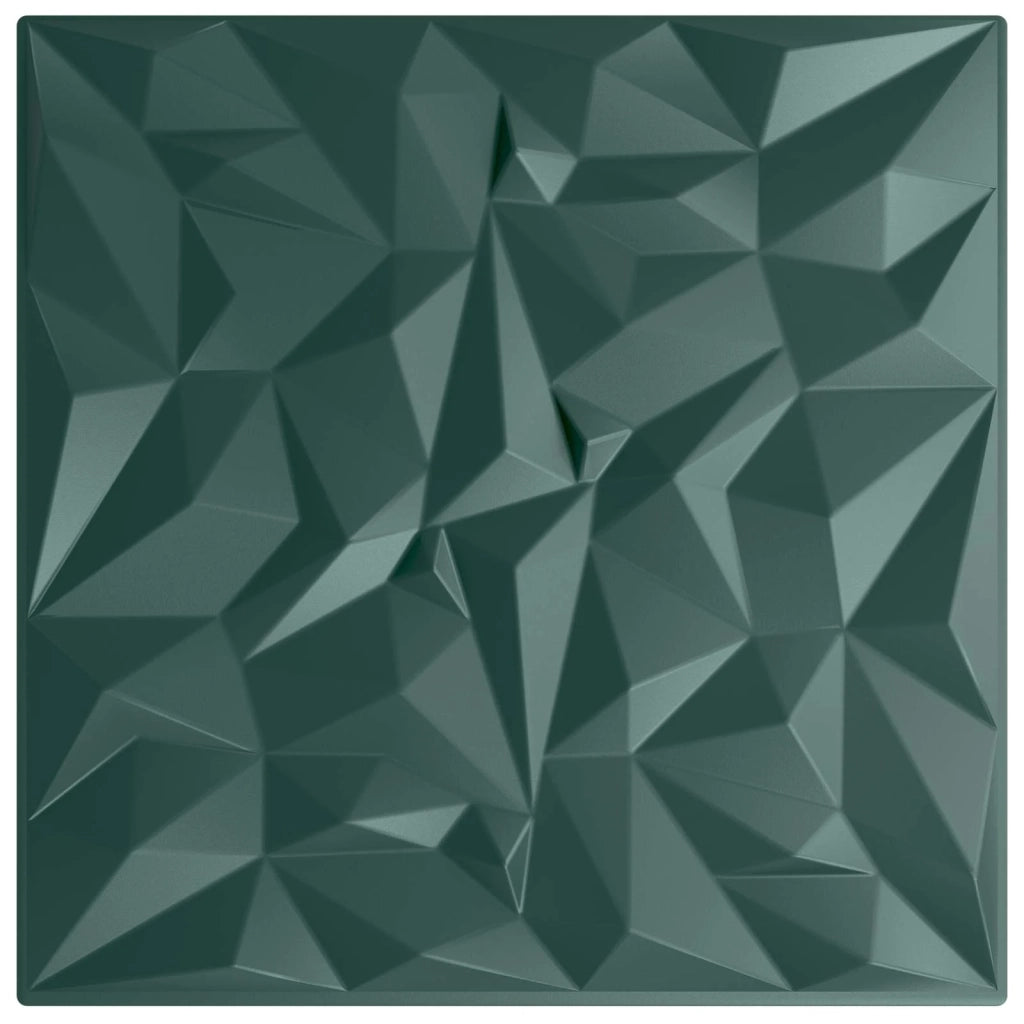 Pannelli da parete 48 pz Verde ametista 50 x 50 cm Schiuma XPS CFW9770057
