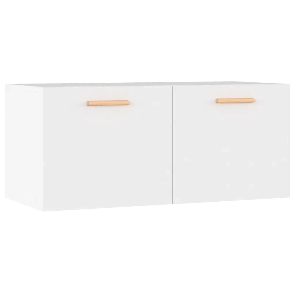 Armadietto a Muro Bianco 80x35x36,5 cm in Legno Multistrato cod mxl 32885